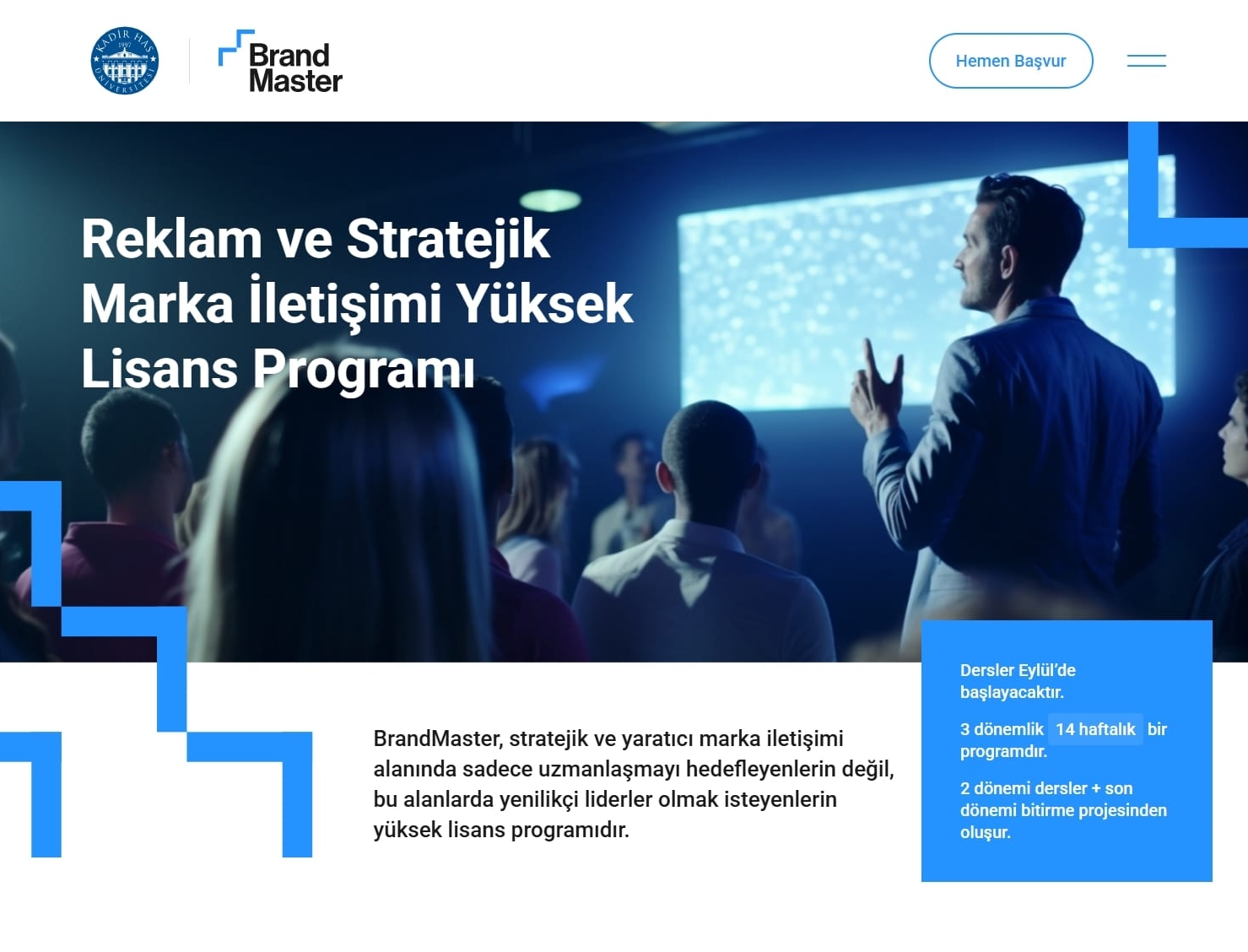 Kadir Has Üniversitesi için tasarlanan modern, responsive kurumsal web sitesi - Selkify portföy çalışması